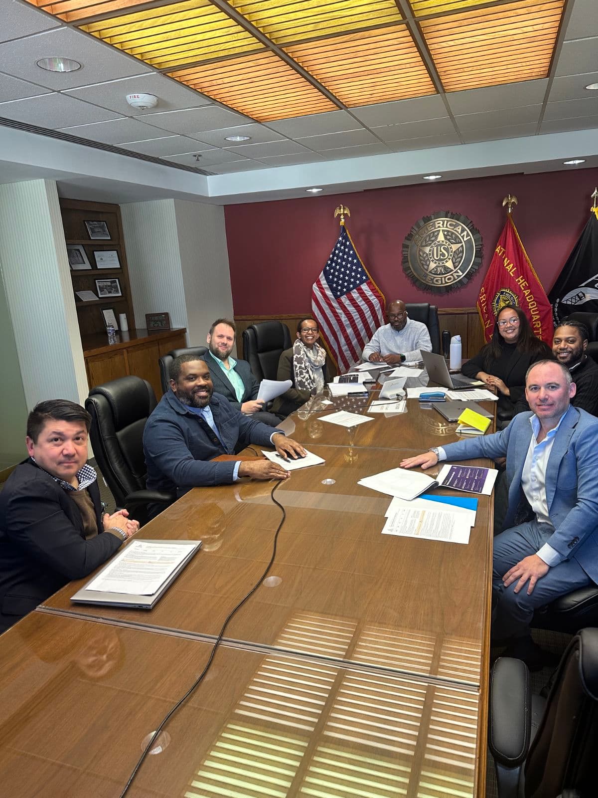 Empower CEO Meets With Veterans Service Organizations in Washington on C&P Exams, Community Care and Behavioral Health for Veterans Empower CEO Dr. Yisroel Loeb joins participants around a conference table at The American Legion.